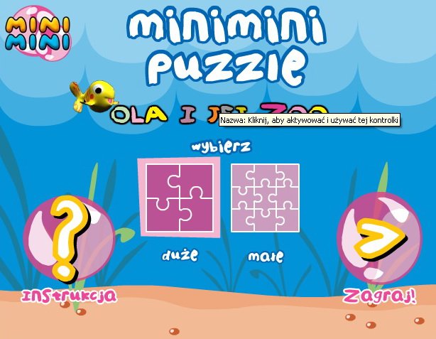 Ola i jej zoo puzzle online dla dzieci online